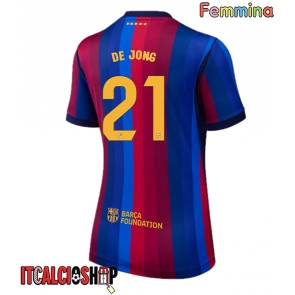 Barcelona Frenkie de Jong #21 Prima Maglia Femmina 2026-27 Manica Corta